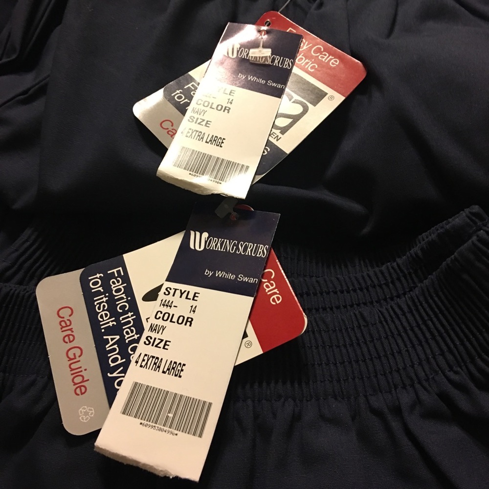 Plus size scrub pants